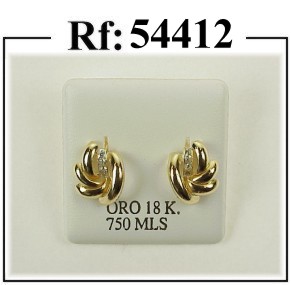 pendientes oro circonitas